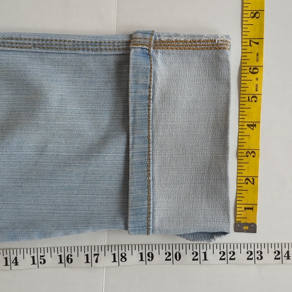 Jeanstar Cuffed Capri Jeans Size 8 Blue - Picture 13 of 16